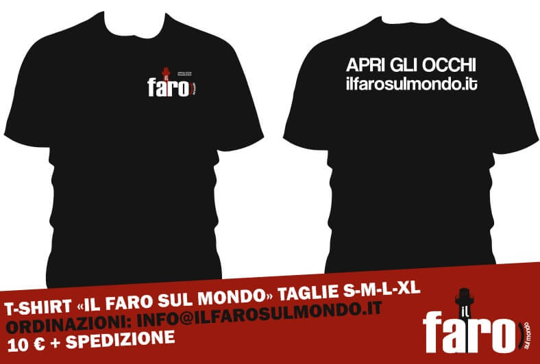 Photo of “Apri gli occhi”, le t-shirt de “Il Faro sul Mondo”