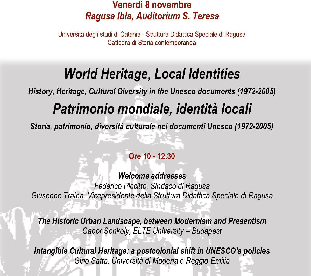 Photo of Sicilia: “Patrimonio mondiale, identità locali”, convegno interdisciplinare sull’Unesco
