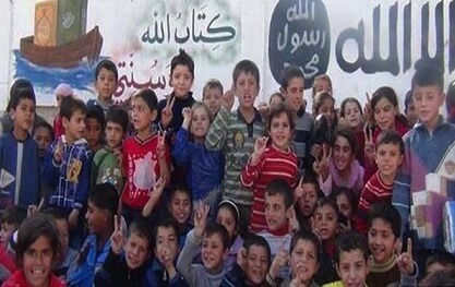 Photo of Syria. ISIL terrorists recruit children for war