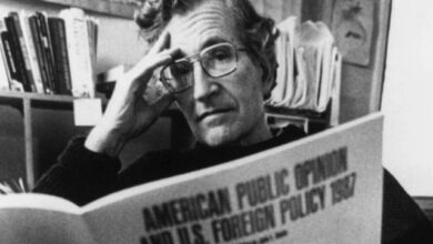 Photo of Noam Chomsky, “I padroni dell’umanità”