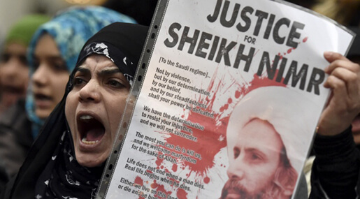 Photo of Saudi, Bahrain Mark Thousands Protesting for Sheikh al-Nimr