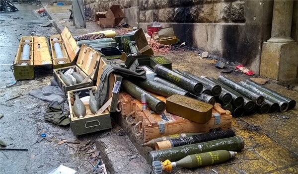 Photo of Arsenale di armi israeliane scoperto ad Homs