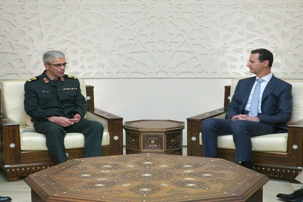 Photo of Maj. Gen. Bagheri met with Bashar al-Assad