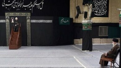 Photo of Khamenei alla cerimonia di lutto del Profeta Muhammad