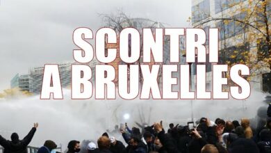Photo of Bruxelles, violenti scontri alla manifestazione contro Pass Vaccinale